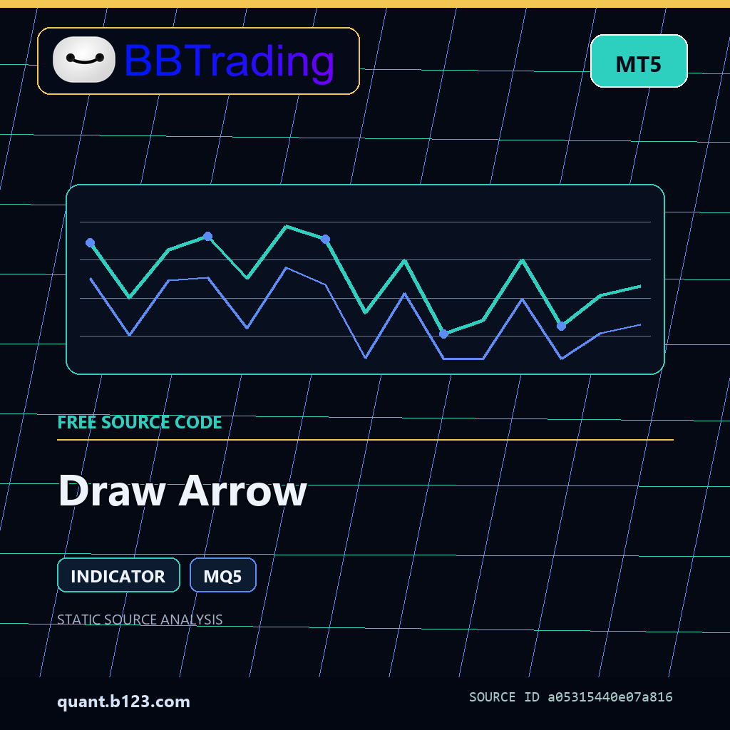 draw-arrow-bbtrading-source-cover Draw Arrow MT5 indicator source code download cover