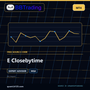 E Closebytime MT4 EA source code download cover