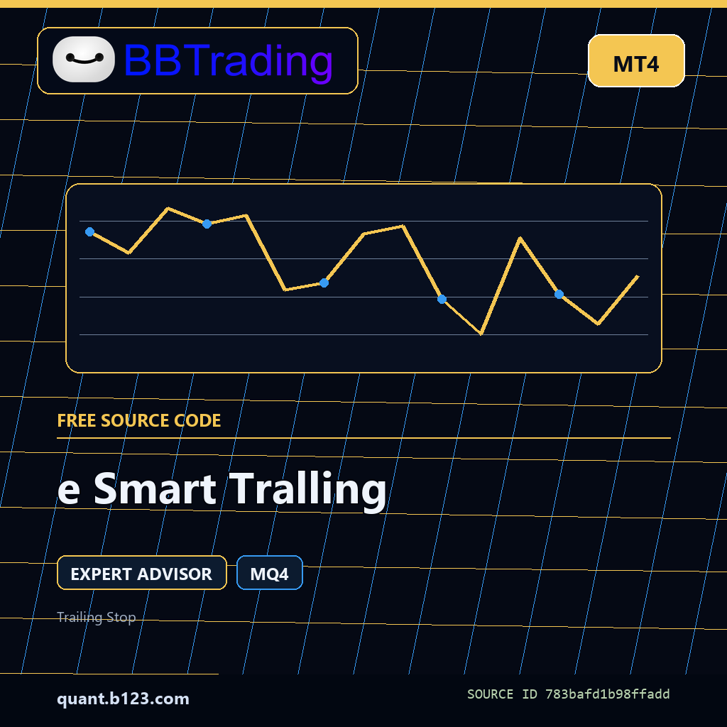 e-smart-tralling-bbtrading-source-cover e Smart Tralling MT4 EA source code download cover