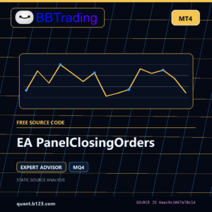 EA PanelClosingOrders MT4 EA source code download cover
