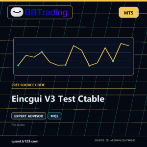 Eincgui V3 Test Ctable MT5 EA source code download cover