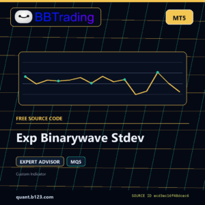 Exp Binarywave Stdev MT5 EA source code download cover
