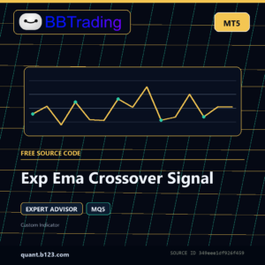 Exp Ema Crossover Signal MT5 EA source code download cover