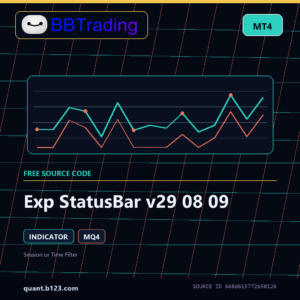 Exp StatusBar v29 08 09 MT4 indicator source code download cover