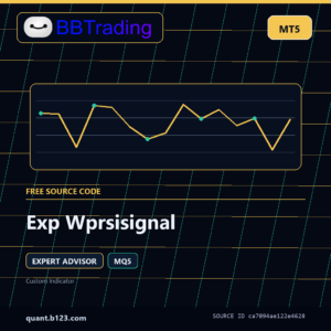 Exp Wprsisignal MT5 EA source code download cover