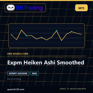 Expm Heiken Ashi Smoothed MT5 EA source code download cover