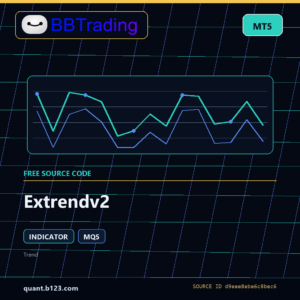 Extrendv2 MT5 indicator source code download cover
