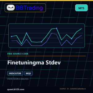 Finetuningma Stdev MT5 indicator source code download cover