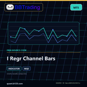 I Regr Channel Bars MT5 indicator source code download cover