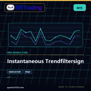 Instantaneous Trendfiltersign MT5 indicator source code download cover