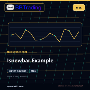 Isnewbar Example MT5 EA source code download cover