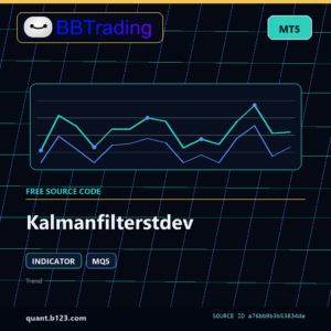 Kalmanfilterstdev MT5 indicator source code download cover