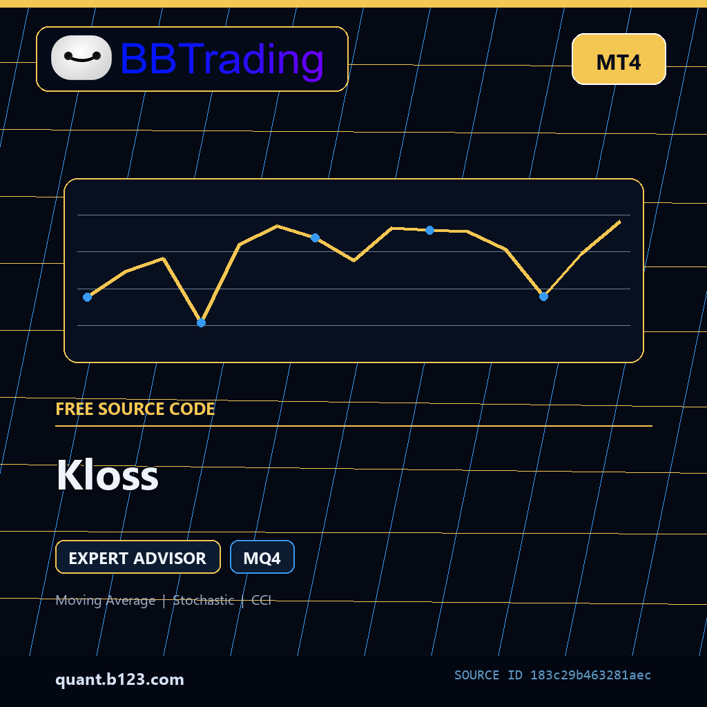 kloss-bbtrading-source-cover Kloss MT4 EA source code download cover