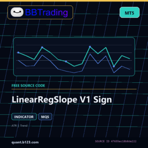 LinearRegSlope V1 Sign MT5 indicator source code download cover