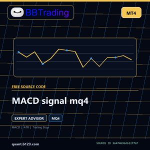 MACD signal mq4 MT4 EA source code download cover