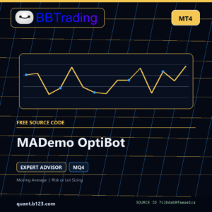 MADemo OptiBot MT4 EA source code download cover