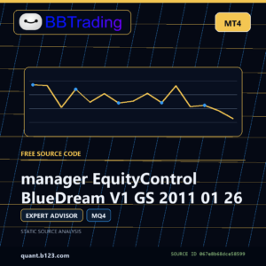 manager EquityControl BlueDream V1 GS 2011 01 26 MT4 EA source code download cover