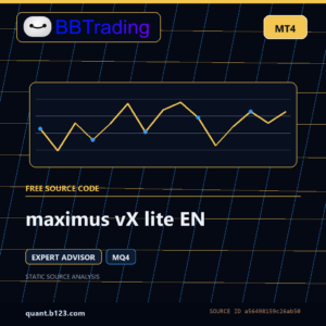 maximus vX lite EN MT4 EA source code download cover