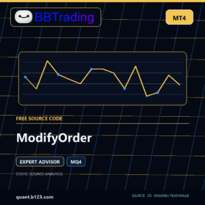 ModifyOrder MT4 EA source code download cover