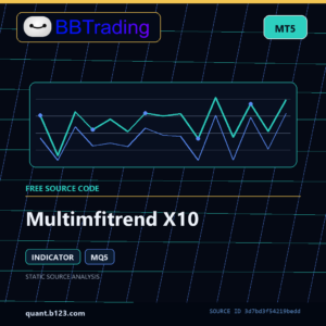 Multimfitrend X10 MT5 indicator source code download cover