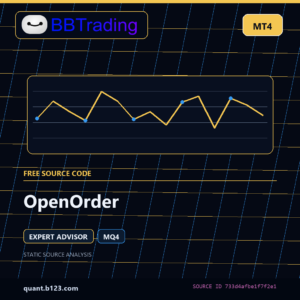 OpenOrder MT4 EA source code download cover