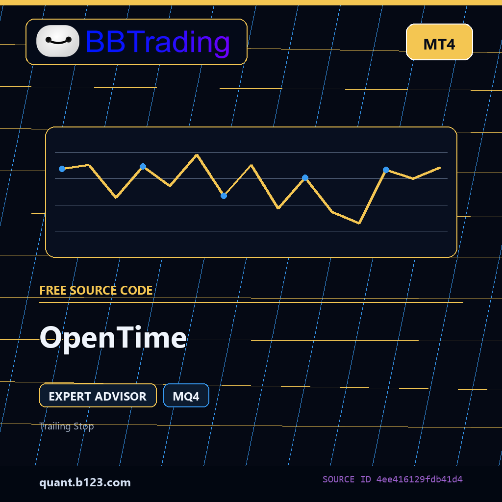opentime-bbtrading-source-cover OpenTime MT4 EA source code download cover