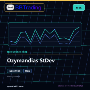 Ozymandias StDev MT5 indicator source code download cover