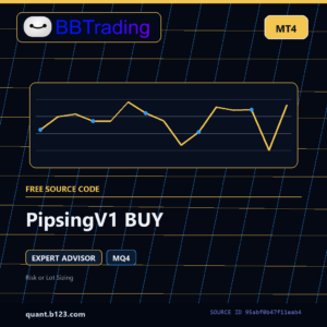 PipsingV1 BUY MT4 EA source code download cover