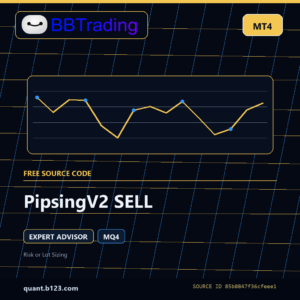PipsingV2 SELL MT4 EA source code download cover