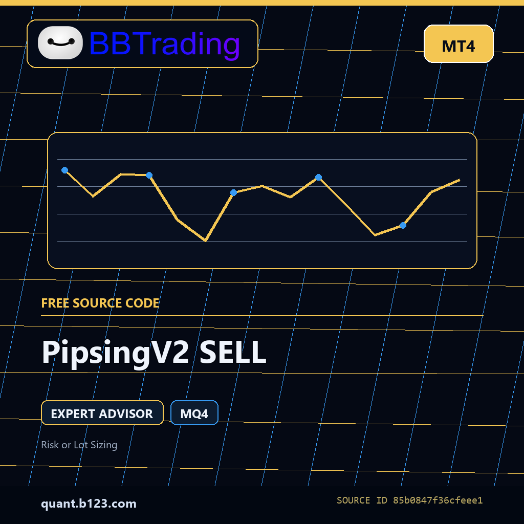 pipsingv2-sell-bbtrading-source-cover PipsingV2 SELL MT4 EA source code download cover