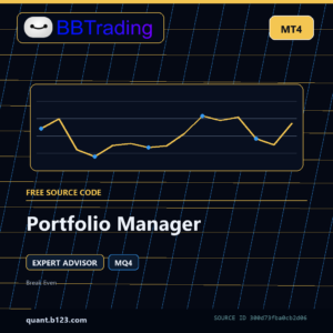 Portfolio Manager MT4 source code download cover