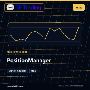 PositionManager MT4 EA source code download cover