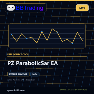 PZ ParabolicSar EA MT4 EA source code download cover