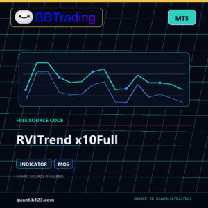 RVITrend x10Full MT5 indicator source code download cover