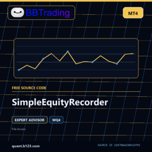 SimpleEquityRecorder MT4 EA source code download cover