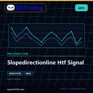 Slopedirectionline Htf Signal MT5 indicator source code download cover