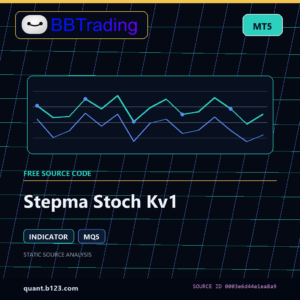 Stepma Stoch Kv1 MT5 indicator source code download cover