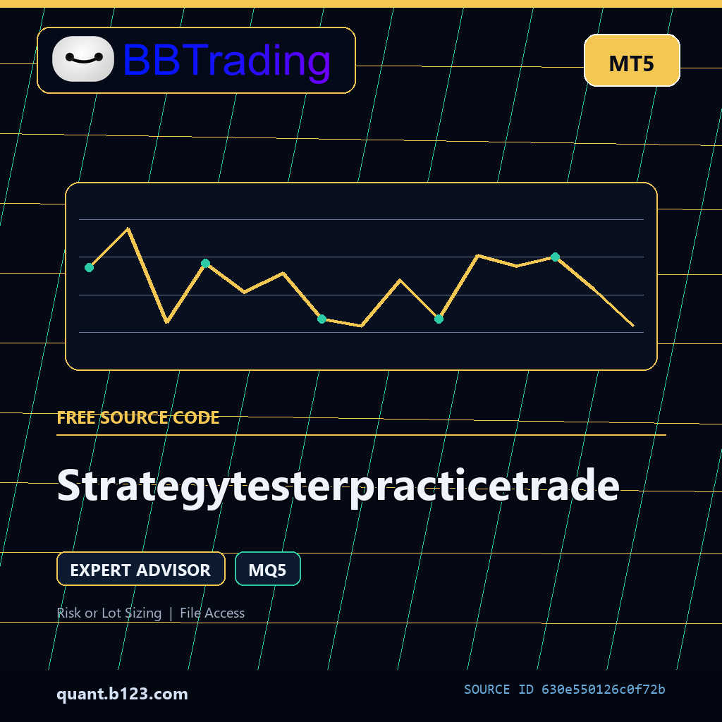 strategytesterpracticetrade-bbtrading-source-cover Strategytesterpracticetrade MT5 EA source code download cover