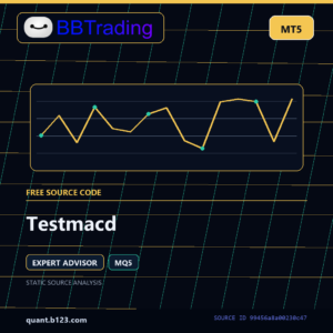 Testmacd MT5 EA source code download cover