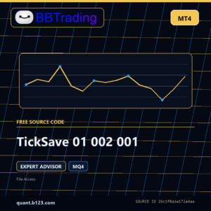 TickSave 01 002 001 MT4 EA source code download cover