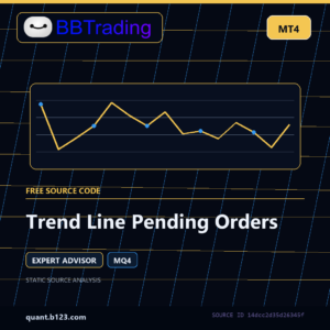 Trend Line Pending Orders MT4 EA source code download cover