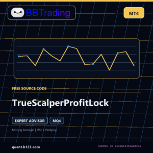TrueScalperProfitLock MT4 EA source code download cover