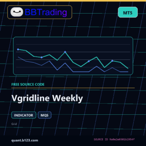 Vgridline Weekly MT5 indicator source code download cover