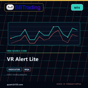 VR Alert Lite MT4 indicator source code download cover