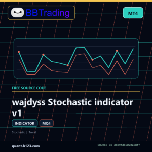 wajdyss Stochastic indicator v1 MT4 indicator source code download cover