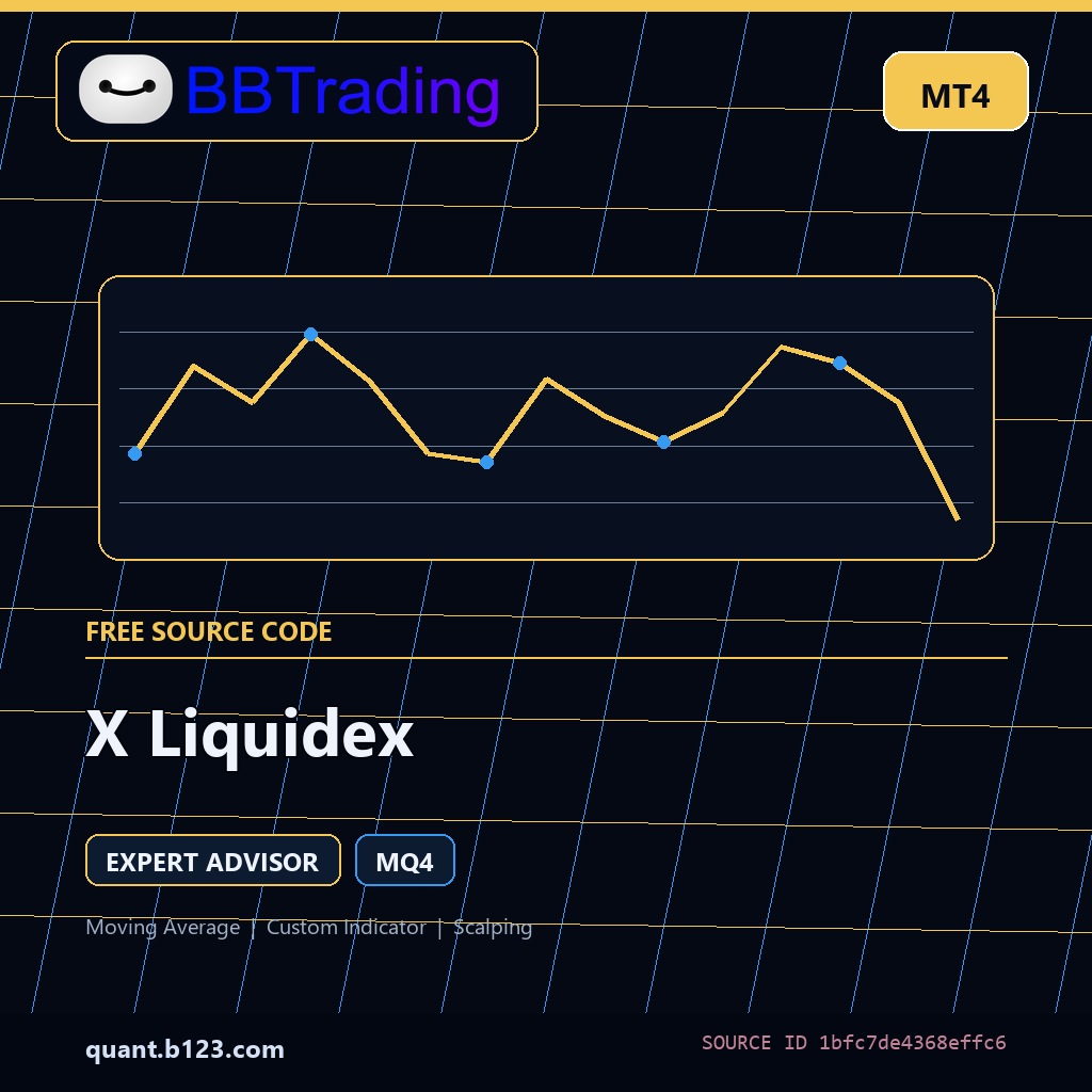 x-liquidex-bbtrading-source-cover X Liquidex MT4 EA source code download cover