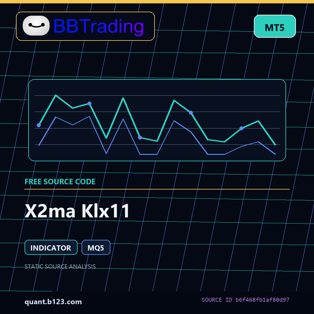 x2ma-klx11-bbtrading-source-cover X2ma Klx11 MT5 indicator source code download cover