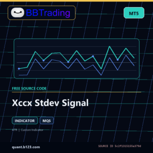 Xccx Stdev Signal MT5 indicator source code download cover