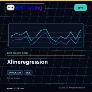 Xlineregression MT5 indicator source code download cover