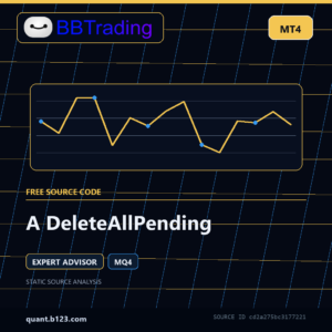 A DeleteAllPending MT4 EA source code download cover